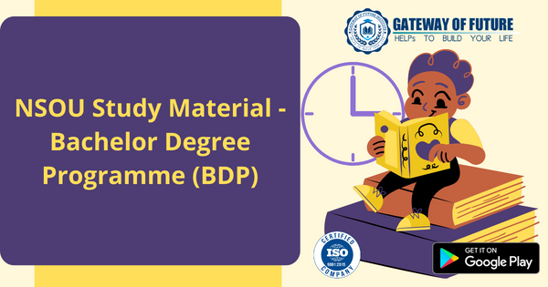 Free Download NSOU Study Material - Bachelor Degree Programme (BDP)